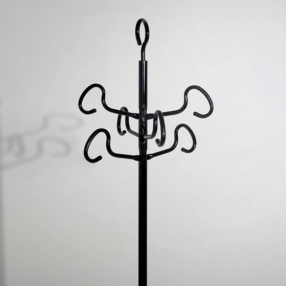 Appendiabiti “Servomanto” di Achille Castiglioni per Zanotta, anni '80, Metallo, Plastica, Nero, 1980 (foto 9 di 15)