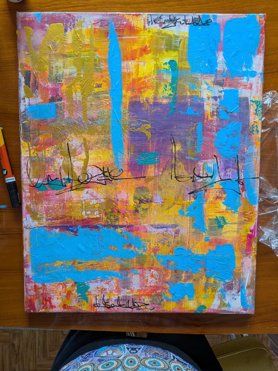 Image 1 of Schilderij tweeluik op canvas 