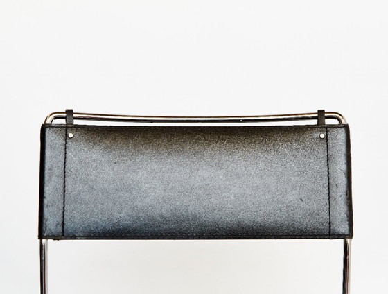 Image 1 of Leder-Esszimmerstühle von Giandomenico Belotti für Alias, 1980er Jahre, 4er-Set