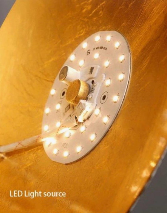 Image 1 of Beautiful Gold-colored Wall Lamp