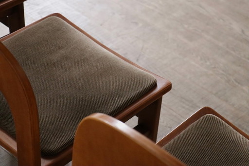 Set van 6 Arcadia eetkamerstoelen van Caraceni voor Tagliabue di Cascina Armata, Italië, jaren 70