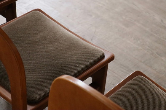 Image 1 of Set van 6 Arcadia eetkamerstoelen van Caraceni voor Tagliabue di Cascina Armata, Italië, jaren 70