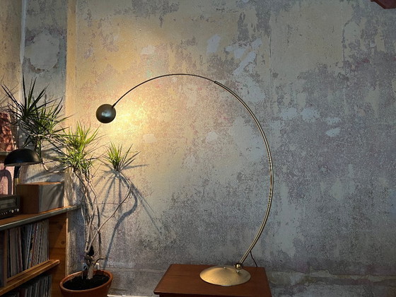 Image 1 of Lampada ad arco Bankamp regolabile in ottone - lampada dorata