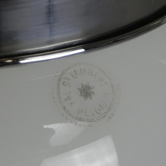 Image 1 of Art Deco hanglamp met opaline kap, Val St Lambert, jaren 30