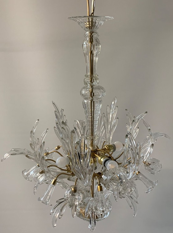 Image 1 of Murano-Glas-Kronleuchter, zugeschrieben an Seguso v.a. 1960