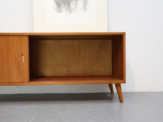 Image 1 of Buffet vintage en placage de teck avec pieds inclinés