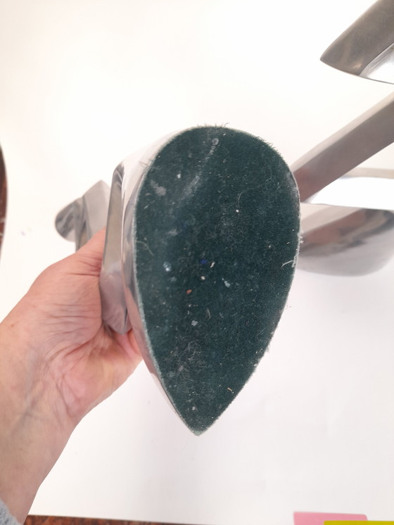 Image 1 of Coppia di candelabri a zigzag di Matthew Hilton per SCP anni '80