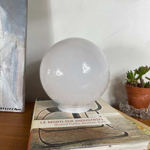 Globo de opalina blanca para lámpara de pared o araña 20 cm