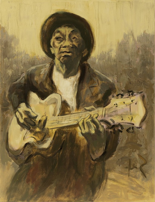 Peinture à l'huile "La rivière connaît mon nom" Sef Berkers