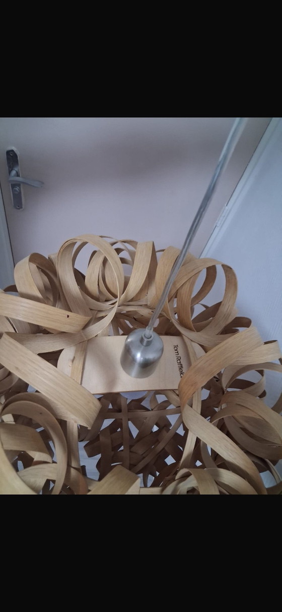 Exklusive Tom Raffield Handgefertigte Eichenholz Pendelleuchte (ø 58 cm), Pendelleuchten, Beige (Foto 3 von 6)