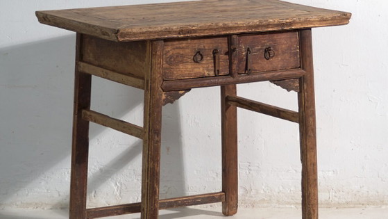 Antique Chinese work table with drawers – China, circa 1900 – Desk (photo 3 of 40)