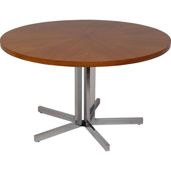 Image 1 of Round vintage dining table for 6 people, rosewood by Kondor Mobel Perfektion, 1970