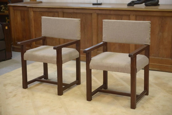 Coppia di poltrone degli anni '50 – Legno, Vintage (photo 8 of 12)