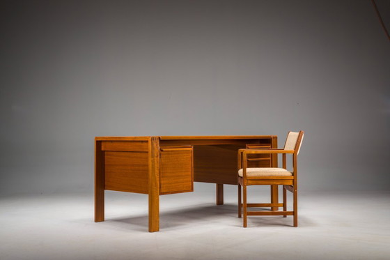 Image 1 of Freistehender Teakholz-Schreibtisch von GV Møbler, Mid-Century, 1960er Jahre
