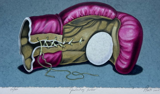 Image 1 of Screen print Sharon Amir - Protecting father