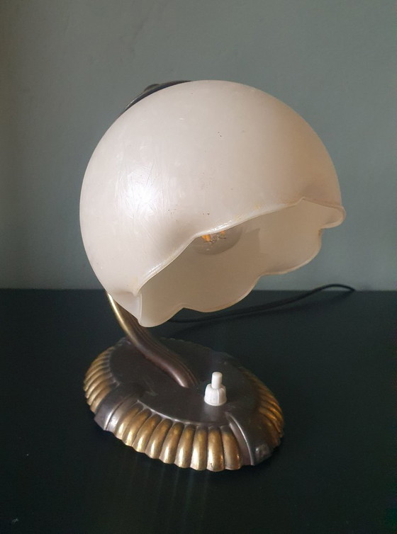 Image 1 of Art Deco table lamp - boudoir table lamp