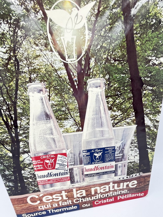 Image 1 of Werbung in Karton "Wasser Chaudfontaine".