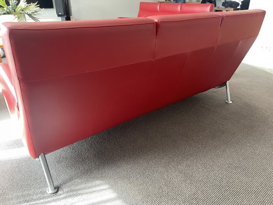 Image 1 of Canapé design 3 places en cuir Leolux Rooby – état impeccable – 2x