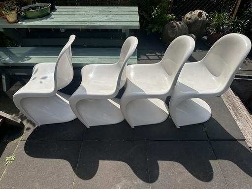 Set van vier vintage Verner Panton S Chairs