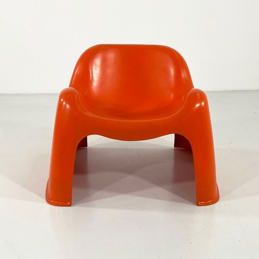 Oranger Toga-Sessel von Sergio Mazza für Artemide, 1960er Jahre