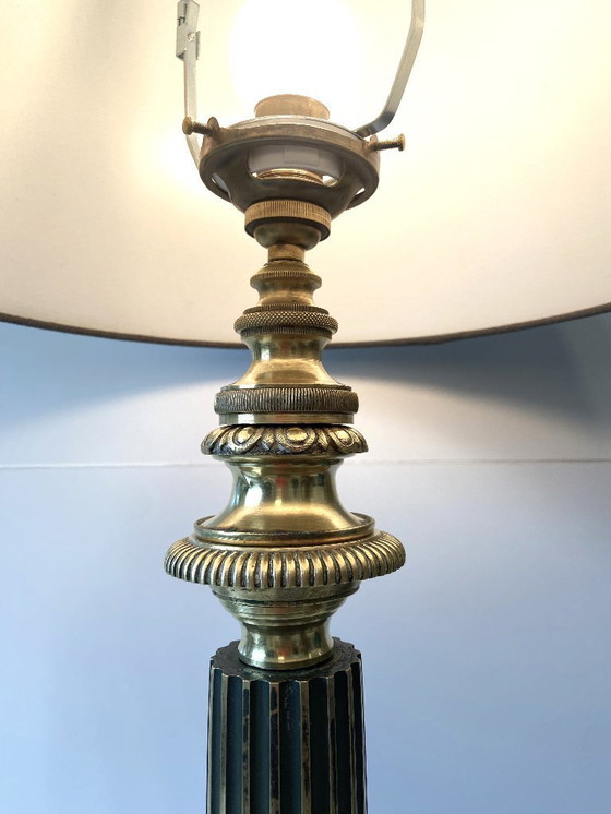 Image 1 of Large CARCEL Lamp in Gilt Bronze & Brass, Early 1800s Empire Period, France, Art