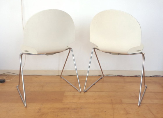 Image 1 of 4 Minsker dining chairs Fritz Hansen Denmark 1986