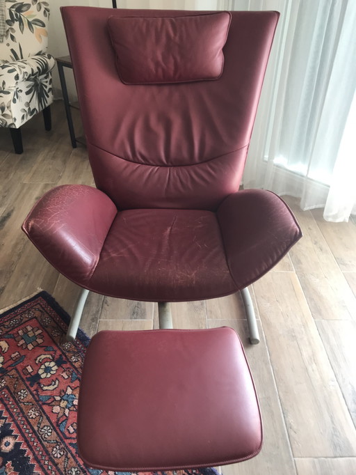 Poltrona in pelle di Rolf Benz