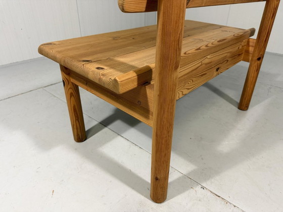 Image 1 of Korup Stolefabrik solid pine bench with storage Denmark