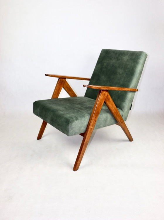 Image 1 of B-310 VAR-Sessel aus olivem Samt, 1975