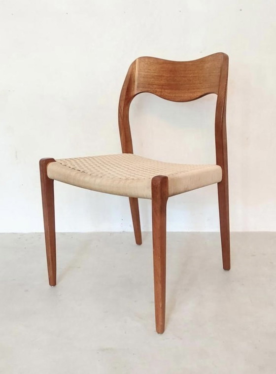 4 Sedie da pranzo danesi Modello No.71 - Niels O. Møller – Niels Otto Møller, Wood (photo 2 of 10)