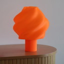Magda Sculptural Lamp | Orange Translucent