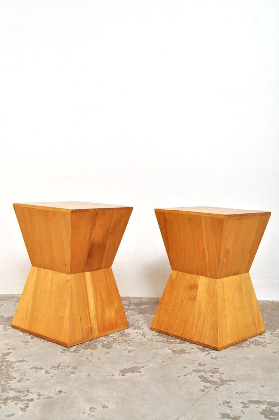 Image 1 of Tavolini geometrici vintage, anni '70