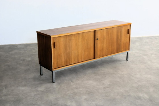 Vintage Sideboard | Sideboard | Filing Cabinet | 1960s – Wood, Chrome (photo 3 of 9)