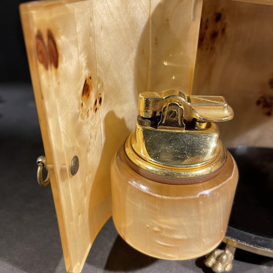 Set da fumo italiano in radica di noce, anni '70 – Oggetti decorativi, Brass, Hollywood Regency (photo 5 of 15)