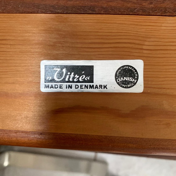 Image 1 of Chariot de couture design danois par Ejvind Johannson pour Vitré