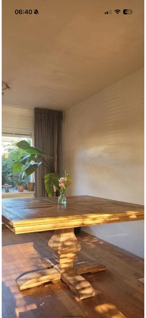 Tavolo da pranzo quadrato in legno 150-150