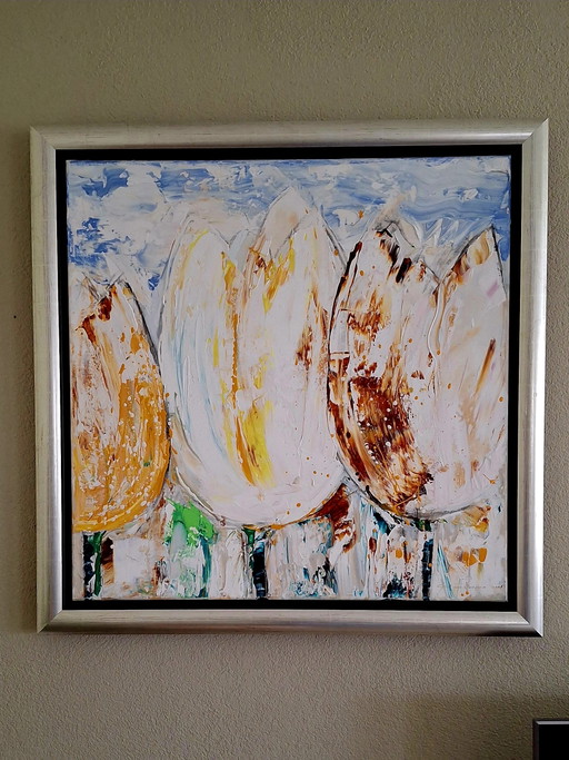 Painting Tulips by Gert van Reenen
