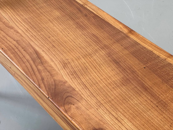 Image 1 of Biedermeier-style cherrywood bench, 1930s