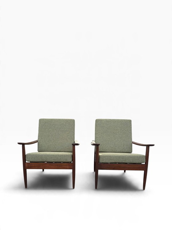 Set skandinavischer Loungesessel aus den 1960er Jahren, Verstellbarer relaxsessel, Scandinavian (Foto 4 von 7)