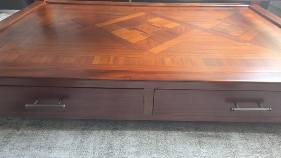 Art-Deco-Salontafel Mahoniehout mit Glasplatte – Jan Frantzen, Couchtische, Wood (photo 5 of 6)