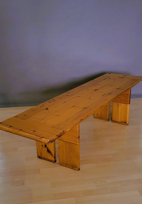 Silvio Coppola für Roche Bobois 70" Bank / Couchtisch, Couchtische, Holz, Transparent (Foto 5 von 5)