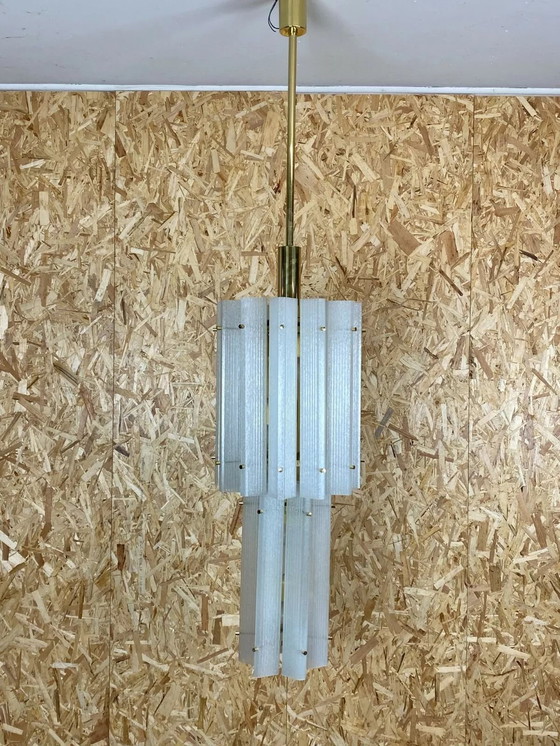 Image 1 of Lampadario anni &#39;60-&#39;70, enorme lampadario in vetro di Murano, lampada a sospensione, Limburgo anni &#39;60