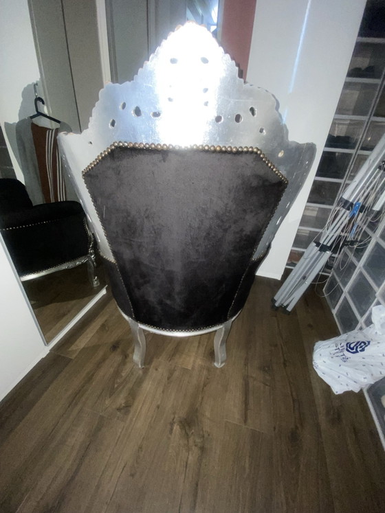 Baroque Armchair Silver – Other (photo 3 of 12)