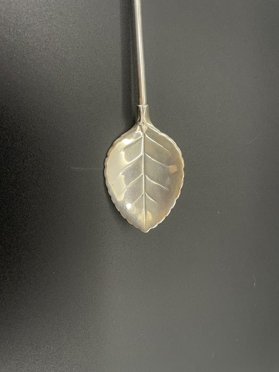 Widmann Antik Cocktail-Löffel mit Trinkhalm, Silber 835, OVP – Geschirr, Silver (photo 7 of 10)