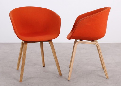 6x HAY AAC 23 chair orange