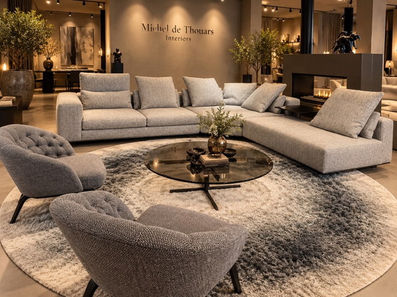 Minotti Freeman divano angolare modulare 3 elementi Prezzo di listino € 21.870, Divani modulari, Metallo (foto 2 di 9)