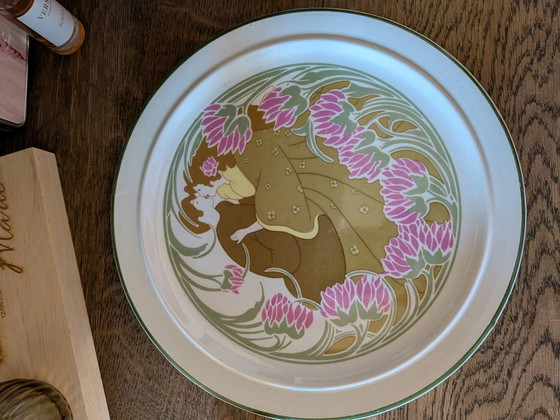 K&G Luneville Art Nouveau Decorative Bowl, Decorative Objects, Ceramic, Creme (photo 13 of 15)