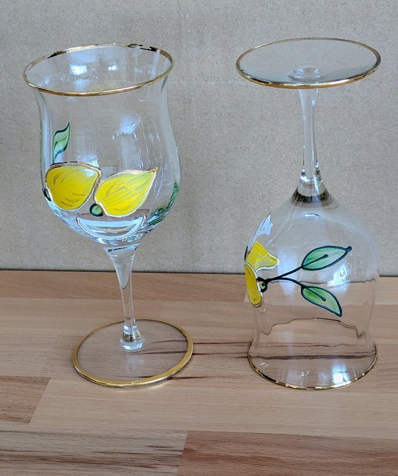Glazenset, 6 wijn-/drinkglazen, "Tiffany" van Paul Nagel – Glazen & Karaffen, Glass (photo 8 of 9)