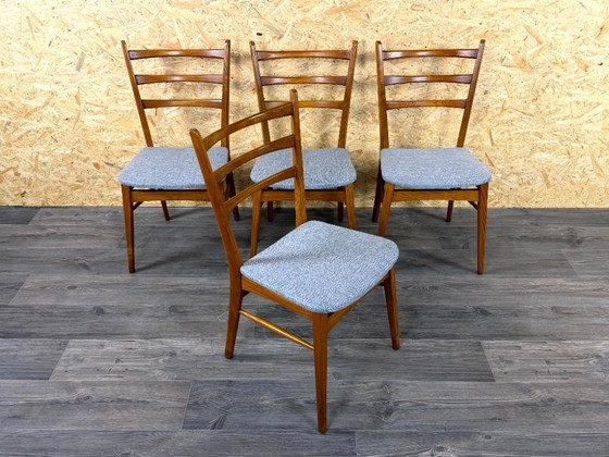 Image 1 of 4 sedie da pranzo anni '60/'70, design danese moderno di metà secolo.