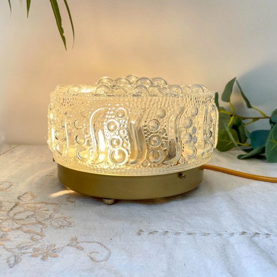 Lampada da tavolo vintage in vetro a bolle – Illuminazione, Metallo (photo 6 of 8)